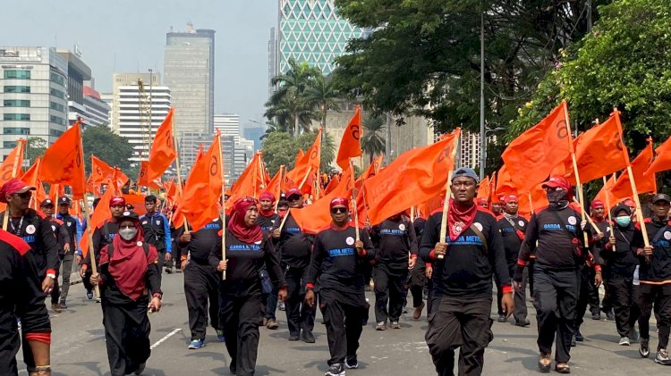 Gelar Aksi Kamis Besok Buruh Tuntut Kenaikan Upah Dan Pencabutan