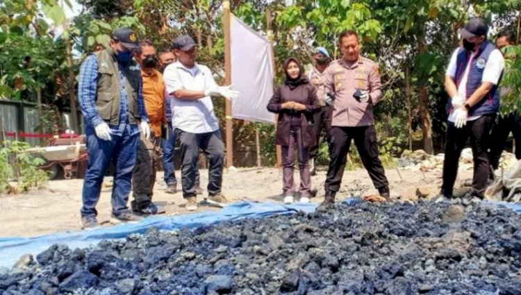 Polresta Bandung Ungkap Kasus Penimbunan Limbah B3 Ilegal di Rancaekek