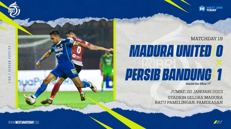 Taklukkan Madura United di , Da Silva Bawa Persib Unggul 0-1