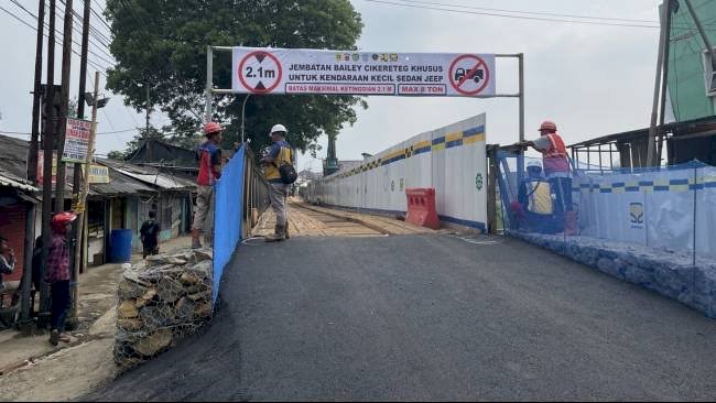 Jalan Nasional Sukabumi - Bogor Kini Telah Dibuka Untuk Kendaraan Kecil