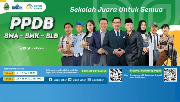 PPDB Jawa Barat 2023/24 Jenjang SMA/SMK dan SLB Tahap 2 Resmi Dibuka untuk Jalur Zonasi dan Nilai Rapor