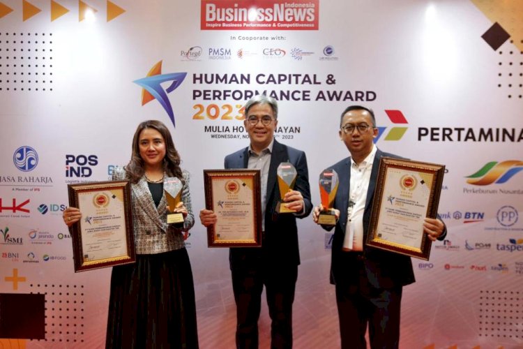Mampu Lahirkan SDM Unggul dan Agile, bank bjb kembali Sabet Human Capital & Performance Awards 2023 