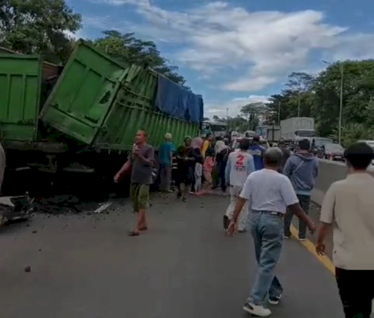 Tabrakan Beruntun Terjadi di Tol Cipularang KM 97 Libatkan 5 Kendaraan - westjavatoday.com